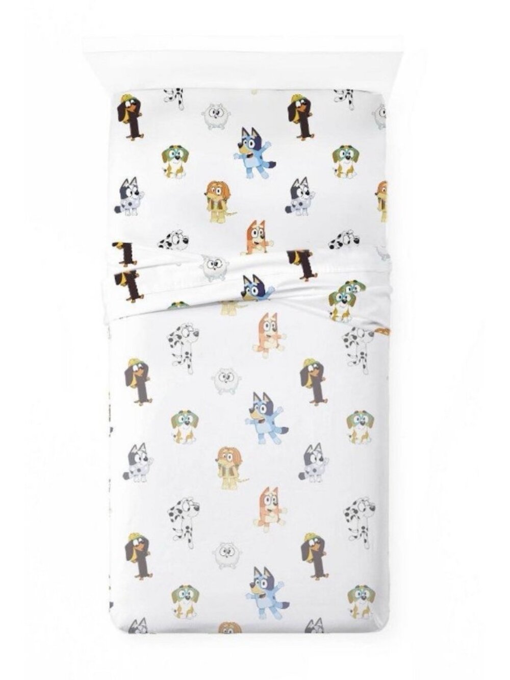 3 piece bluey twin sheets & pillow case
